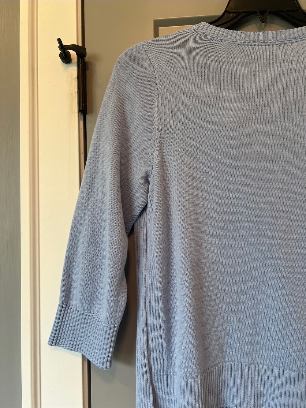 J Jill Light Blue Button-Front Cardigan Medium Petite - Picture 10 of 11